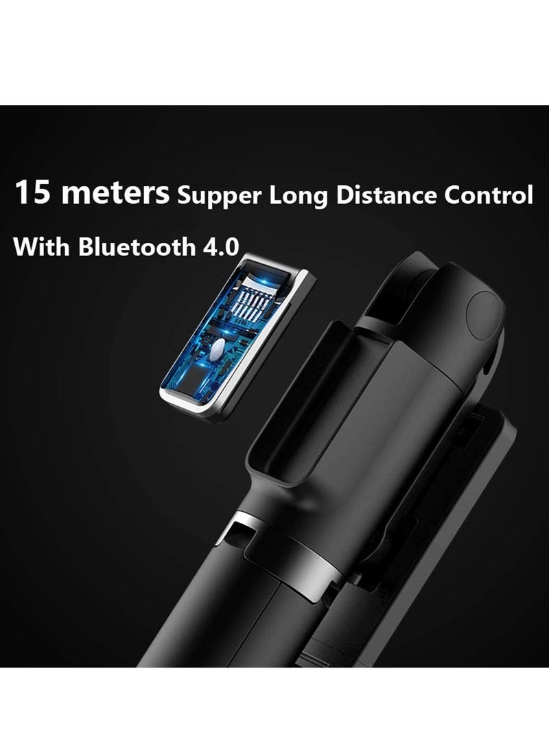 TYCOM - Selfie Stick 3 in 1 Extendable Selfie Stick Tripod with Detachable Bluetooth Wireless Remote Phone Holder for iPhone 12/Xs/iPhone 8/iPhone 11/11pro Galaxy S10/S9 Plus/S8/Note8 LG (P40 - Image 1