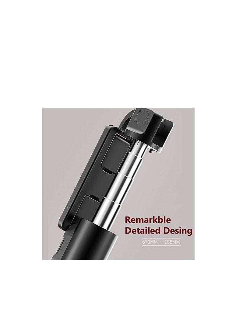 TYCOM - Selfie Stick 3 in 1 Extendable Selfie Stick Tripod with Detachable Bluetooth Wireless Remote Phone Holder for iPhone 12/Xs/iPhone 8/iPhone 11/11pro Galaxy S10/S9 Plus/S8/Note8 LG (P40 - Image 1