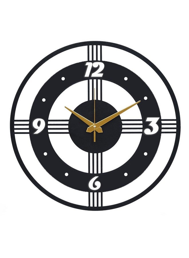 ZENTIMO STORE Matte Black Metal Wall Clock - 15 x 15 inch Stylish Clock for Home, Kitchen, Bedroom, Office & Outdoor | Silent Quartz Analog Clock - Image 3