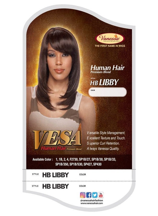 Vanessa HB LIBBY (1B) - Vanessa VESA Human Hair Blended Wig - Image 5