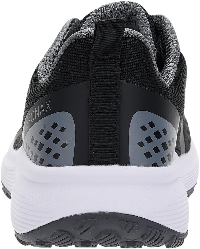BRONAX Wide Tennis Shoes for Women Lace up Round Toe Comfortable Stylish Size 8w Athletic Gym Outdoor Sports Sneakers Walking Maternity Pregnancy Lightweight Casual Black 39 - Image 3