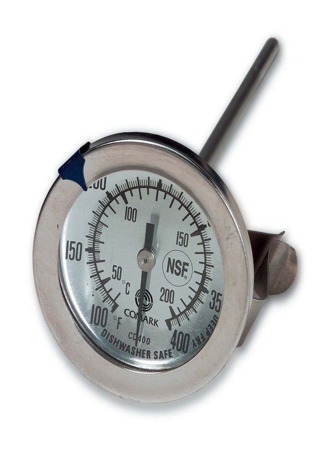 مقياس حرارة كومارك CD400K للحلوى/القلي العميق مع مشبك، متعدد الألوان