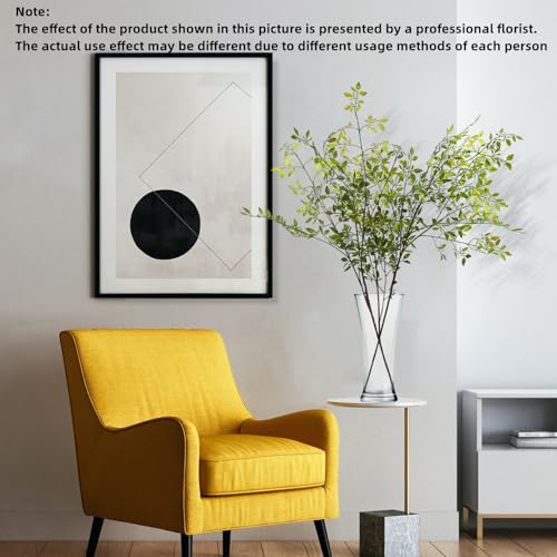 Melorca&Guilla Artificial Plants,2PCS 43.3" Green Nandina Faux Branches for Vase,Artificial Plants for Shop Garden Office Home Décor - Image 2