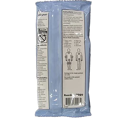 Sage Impreva Bath Cleansing Washcloths - 1 package, 8 cloths - Rinse Free Disposable Bathing Wipes - Hypoallergenic - Standard weight - Image 2
