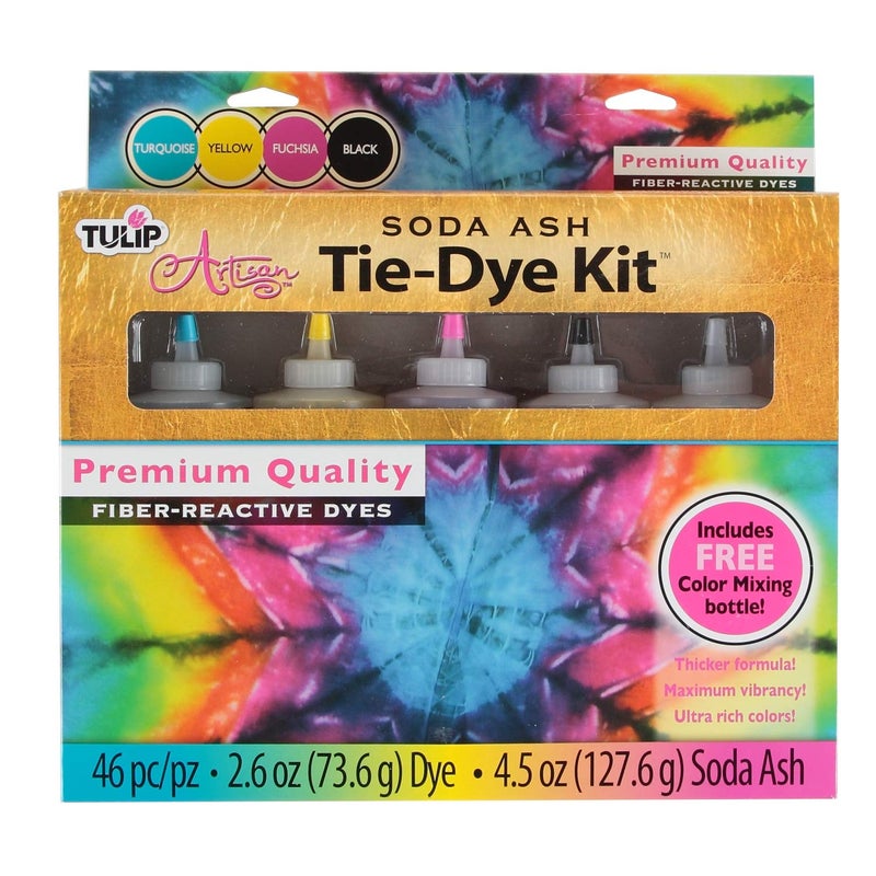 Tulip Artisan Soda Ash TieDye Kit with Color Mixing Bottle Our Most Vibrant Colors