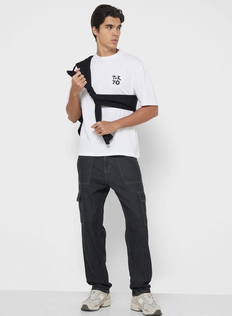 سفنتي فايف Casual Oversized T-Shirt