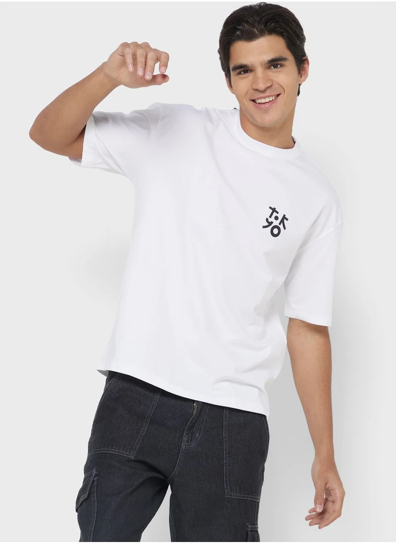 سفنتي فايف Casual Oversized T-Shirt