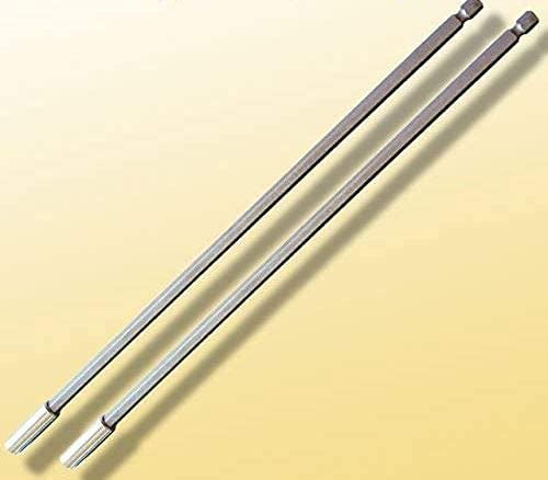 MTP Pack of 2 12" Long Magnetic Bit Extension Extended Holder Quick Change 1/4" Hex Shank for Standard Power Drill - Image 1