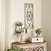 Deco 79 Deco 79 52732 Wood Metal Wall Panel, 25" H x 10" W, 25 x 10, Ivory - Image 2