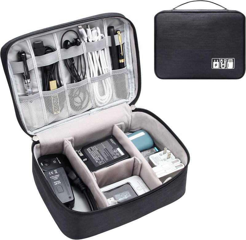YOUBDM Electronics Organizer Travel Cable Organizer Bag Waterproof Portable Digital Storage Bag Electronic Accessories Case Cable Charger Organizer Case - Image 1