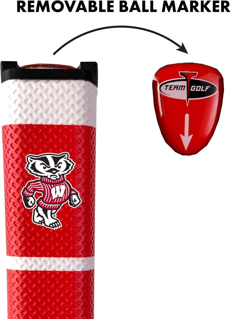 NCAA Golf Putter Grip with Removable Gel Top Ball Marker, Durable Wide Grip & Easy to Control