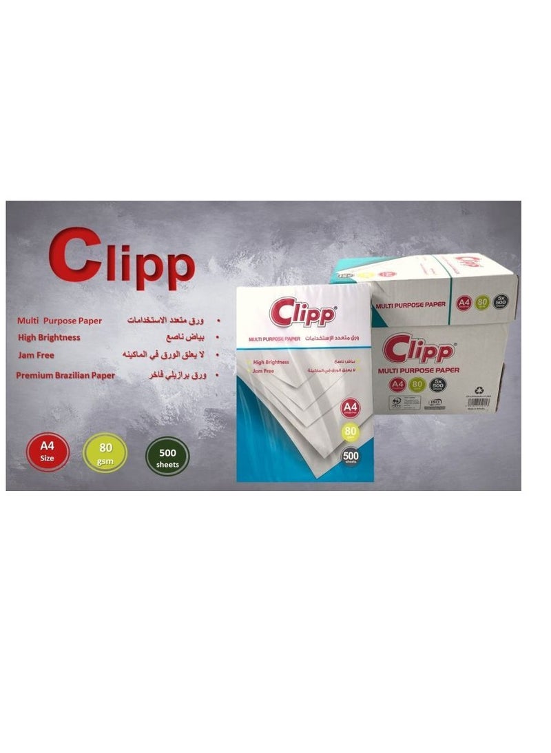 CLIPP 500-Sheet A4 Paper  White Ream - Image 2