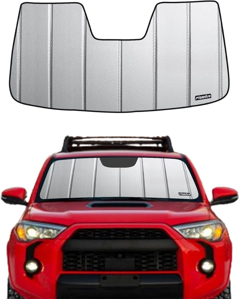 Pigenius Windshield Car Shade for 2020-2022 Toyota 4Runner - Custom-fit Front Window Sun Shade - Image 1