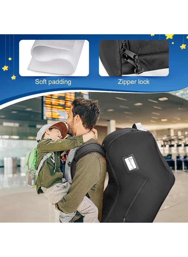 YOREPEK Padded Car Seat Travel Bag Backpack Compatible with All Nuna Pipa Car Seat and Base, Infant Car Seat Bags for Air Travel with Shoulder Straps, Carseat Cover with Side Pocket, Protective Feet - Image 4