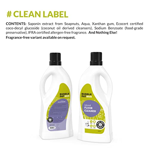 BubbleNut Wash Floor Cleaner- Natural & Organic Liquid Disinfectant, Baby safe, Pet friendly, Insect Repellent, Herbal, pH neutral (1.8 Lits) - Image 5