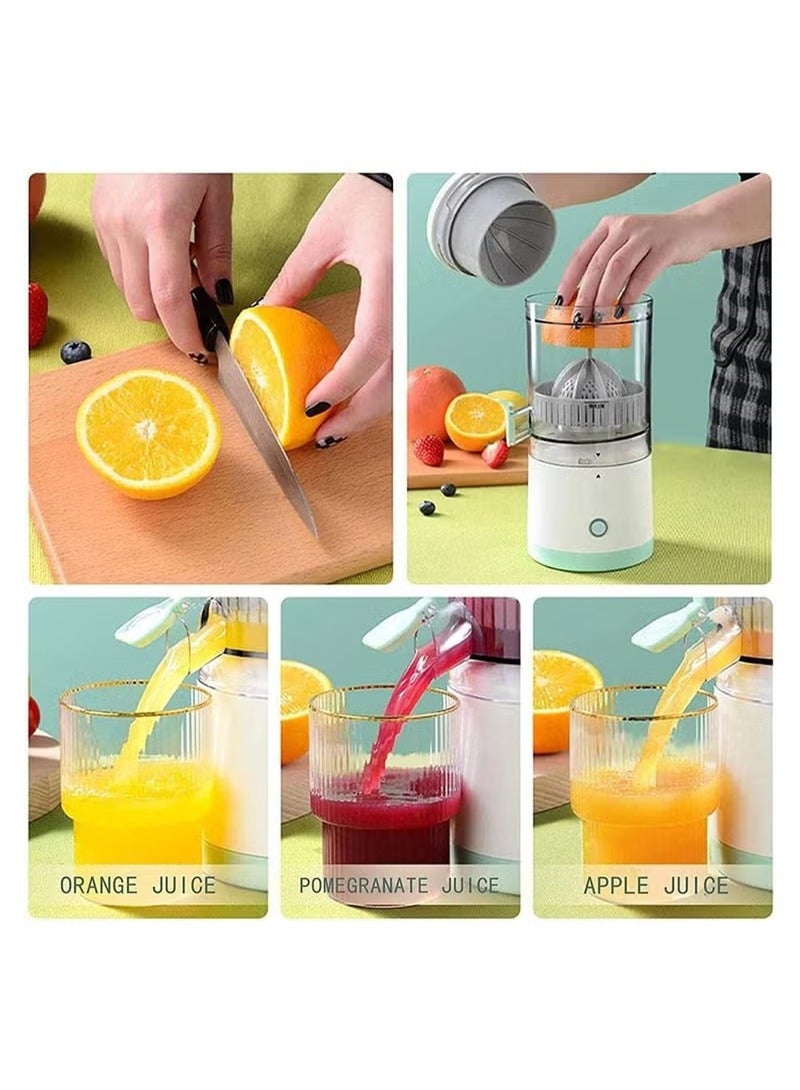 Citrus Juicer, Electric Orange Squeezer with Powerful Motor and USB Charging Cable, Juicer Extractor , Lime Juicer, Suitable for Orange, Citrus, Apple, Grapefruit and Pear.  - Image 2