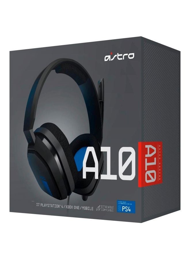 ASTRO A10 Gaming Headset for PS4 /PS5 /XOne /XSeries /Nswitch /PC 939-001531 Black/Blue - Image 3