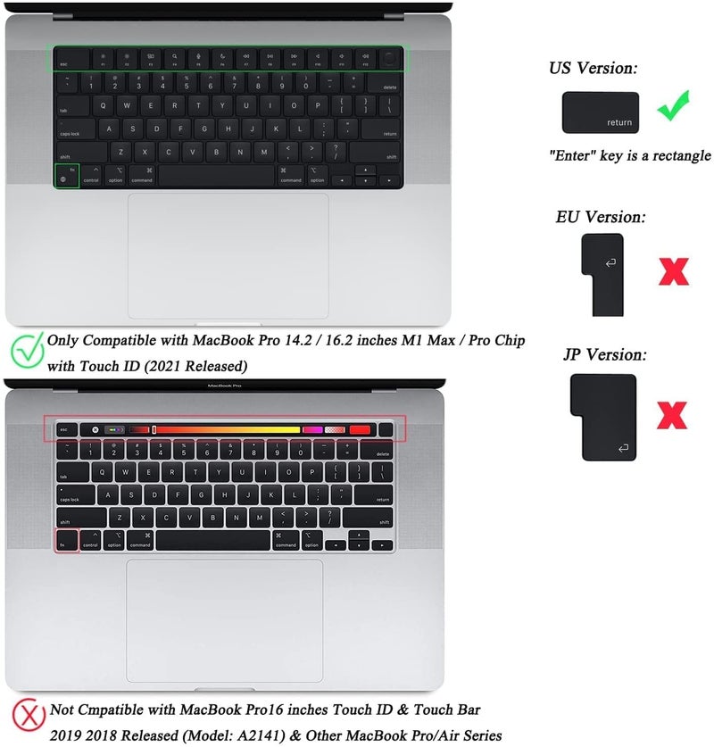 Oaky Keyboard Cover for 2024-2021 MacBook Air 13.6 inch M2 M3 Chip and MacBook Air 15.3 inch 2024-2021 M3 M2 [Model A3113 A2681 A3114 A2941] Dust-Proof Keyboard Skin Protector - Silicon Clear - Image 3