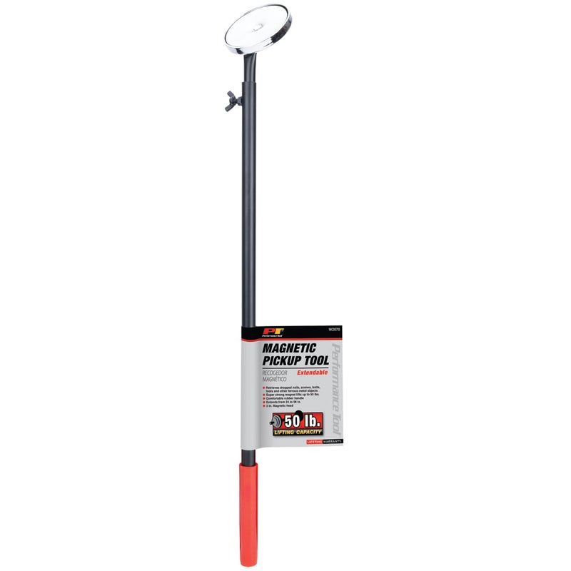 Performance Tool W2070 50-Pound Extendable Magnetic Pickup Tool for Retrieving Heavy Items - Image 3