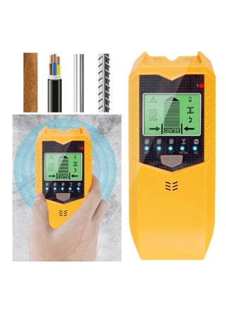 Stud Finder Sensor, 5 in 1 Battery Operated SH402 Wall Scanner Detector, Portable Electronic Detector with LED Display and Audio Alarm Handheld Stud Detector, for Wood AC Wire Metal (Yellow) - pzsku/Z2C59B039AA4FCF1B2065Z/45/_/1730799558/5ccec73a-af83-4a9d-88b5-4447ca10fa71