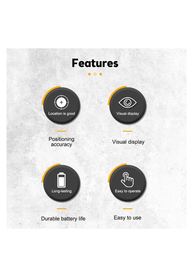 Stud Finder Sensor, 5 in 1 Battery Operated SH402 Wall Scanner Detector, Portable Electronic Detector with LED Display and Audio Alarm Handheld Stud Detector, for Wood AC Wire Metal (Yellow)