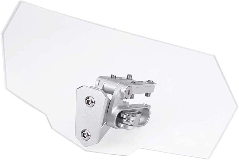 ANCLLO Universal Motorcycle Windshield Adjustable Wind Deflector and Windshield Extender for Scooter ATV - Image 5