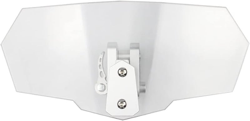 ANCLLO Universal Motorcycle Windshield Adjustable Wind Deflector and Windshield Extender for Scooter ATV - Image 2