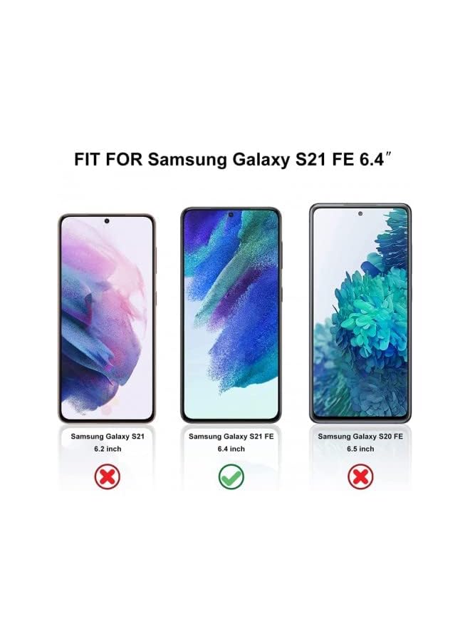 erorex Glass For Samsung Galaxy S21 Fe Full Glue Screen Protector Anti Fingerprint Shatter Proof Tempered Glass With Hd Clarity For Samsung Galaxy S21 Fe - Image 2
