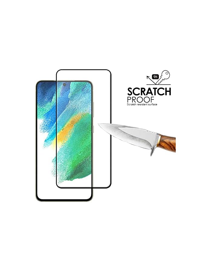 erorex Glass For Samsung Galaxy S21 Fe Full Glue Screen Protector Anti Fingerprint Shatter Proof Tempered Glass With Hd Clarity For Samsung Galaxy S21 Fe - Image 4