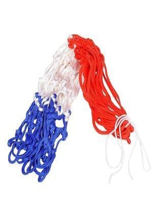 AYWAL Basketball Net, Blue-Red-White (One Pair) N53 - Image 1