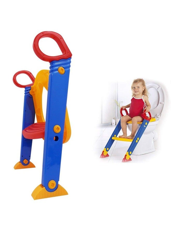 Kid's toilet ladder Portable Folding Trainer  Training Ladder Chair For Children - Image 2