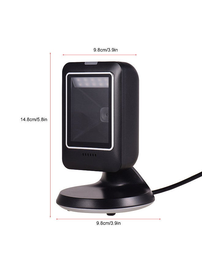 Generic - MP6300Y 1D/2D/QR Omnidirectional Barcode Scanner USB Wired Bar Code Reader CMOS Image Hand-Free for Supermarket Bookstore Retail Hospital - Image 1