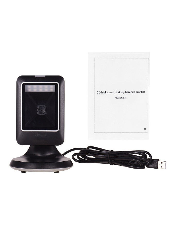 Generic - MP6300Y 1D/2D/QR Omnidirectional Barcode Scanner USB Wired Bar Code Reader CMOS Image Hand-Free for Supermarket Bookstore Retail Hospital - Image 1