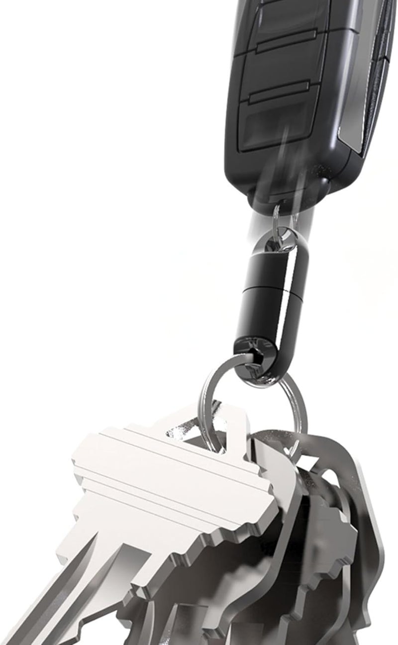 KeySmart MagConnect Pro Quick Release Keychain - Detachable Keychain for Easy Access to Keys - Image 1