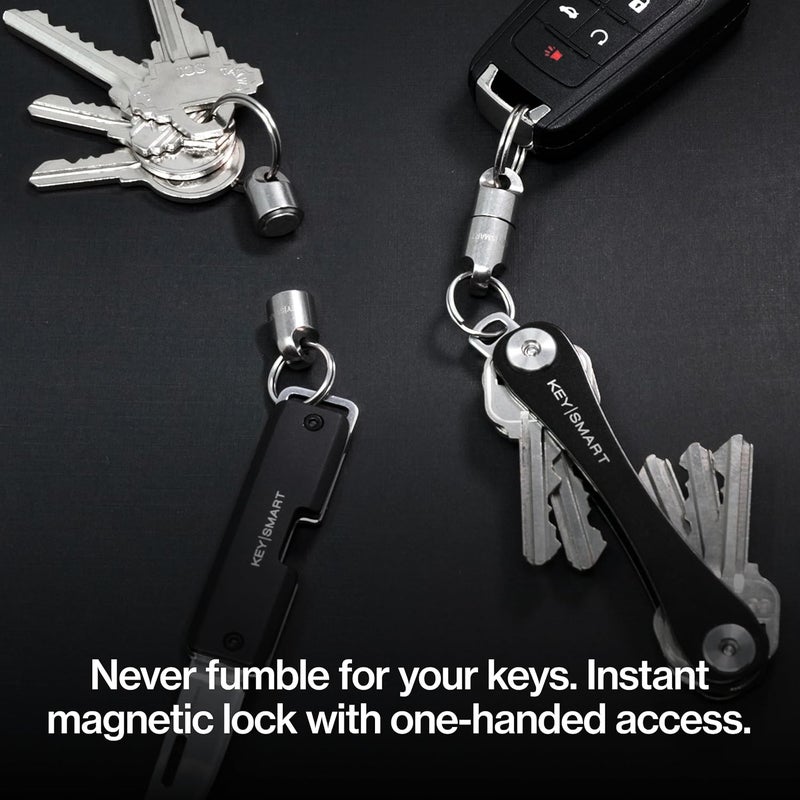 KeySmart MagConnect Pro Quick Release Keychain - Detachable Keychain for Easy Access to Keys - Image 4