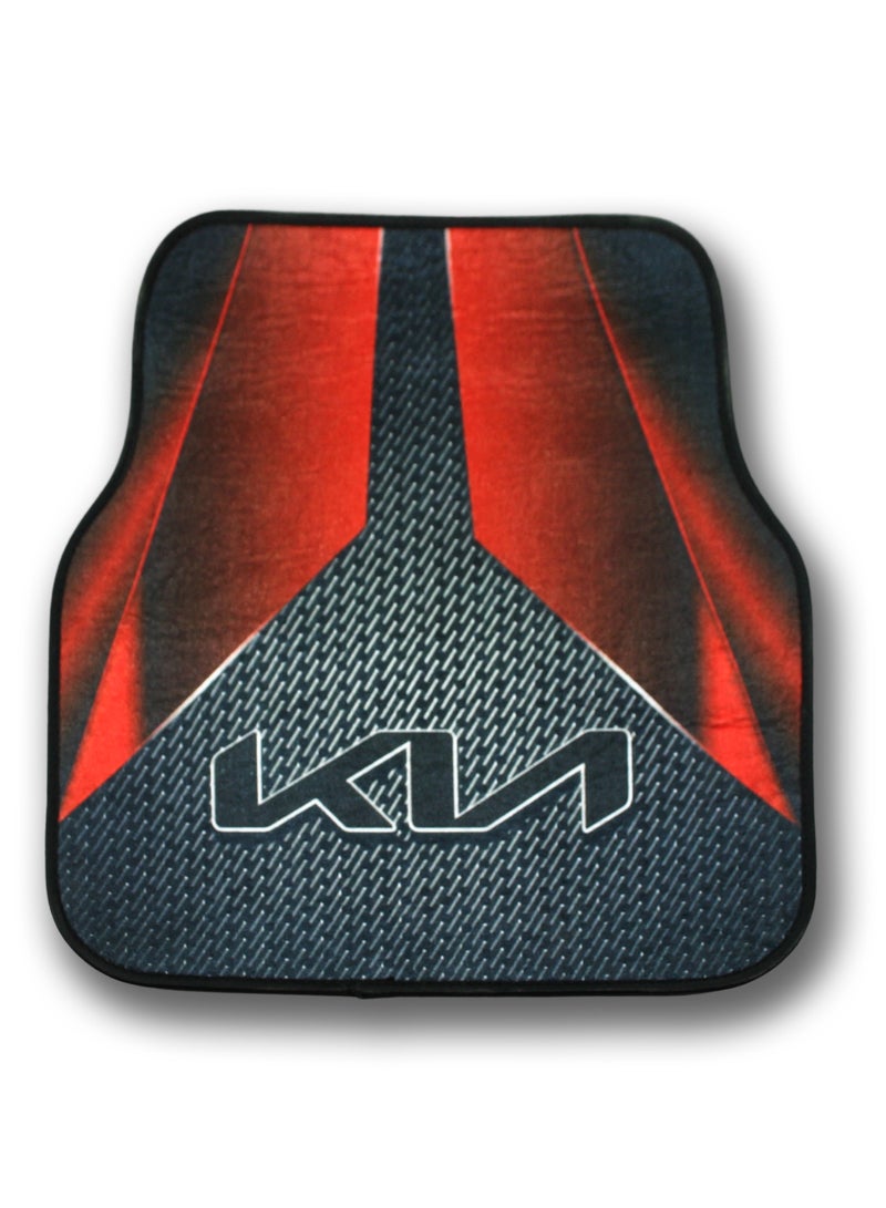 طقم دواسات سيارة 5 قطع متوافقة مع جميع سيارات تصميم مانع للانزلاق لحماية أرضية السيارة من الأتربة والطين والمياه والانسكابات مصنوعة من خامات متينة سهلة التنظيف مناسبة للاستخدام اليومي تشمل الأمام والخلف والقطعة الوسطى ملائمة لسيارات كيا السيدان والـ SUV والهاتشباك اكسسوارات داخلية عملية - Image 2