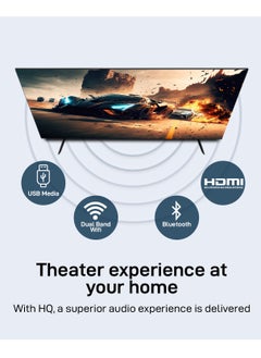GEEPAS 50" 4K Ultra HD LED TV| WebOS Hub Powered, AV Mode, Frameless Design| with Remote Control and Wall Bracket, HDMI and USB Ports| Licensed Contents and Pre-Installed Apps| GLED5040TSUHD  - Image 3