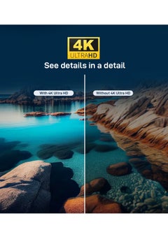 GEEPAS 50" 4K Ultra HD LED TV| WebOS Hub Powered, AV Mode, Frameless Design| with Remote Control and Wall Bracket, HDMI and USB Ports| Licensed Contents and Pre-Installed Apps| GLED5040TSUHD  - Image 4