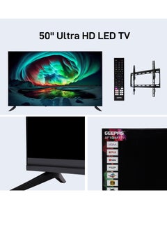 GEEPAS 50" 4K Ultra HD LED TV| WebOS Hub Powered, AV Mode, Frameless Design| with Remote Control and Wall Bracket, HDMI and USB Ports| Licensed Contents and Pre-Installed Apps| GLED5040TSUHD  - Image 5