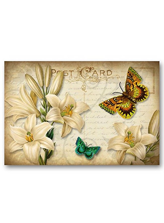 Postcard Fair Victorian Flowers Postcard Set Of 20 Postcards. Artistic Flower In A Vintage Style Post Card Variety Pack. Made In Usa. - Image 5