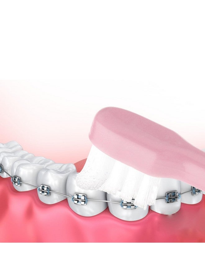 WLLHYF End Tuft Toothbrush, 4PCS Nylon Soft Bristle Tiny Small Tooth Brush, Hard to Reach Areas Dental Detail Cleaning for Adults-Around Crowns Bridges Implants - Image 4