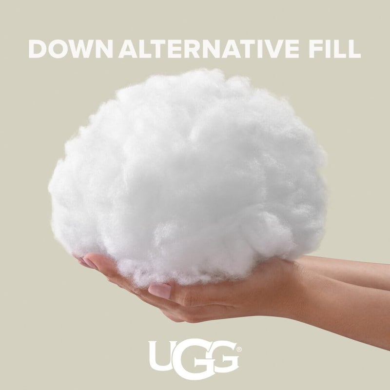 UGG King Bed Pillow â€“ Plush Down Alternative Pillow, Soft & Breathable Medium Firm Sleeping Pillows, Premium Luxury Home Decor Hypoallergenic Pillow for Bed, White, 20â€ x 36â€ (Devon) - Image 3