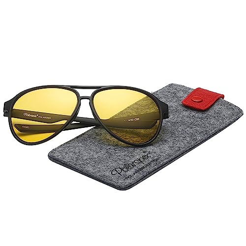 PolarSpex Aviator Sunglasses for Men & Women - Bendable and Polarized Retro Sunglasses - Fashionable Men Shades - Image 2