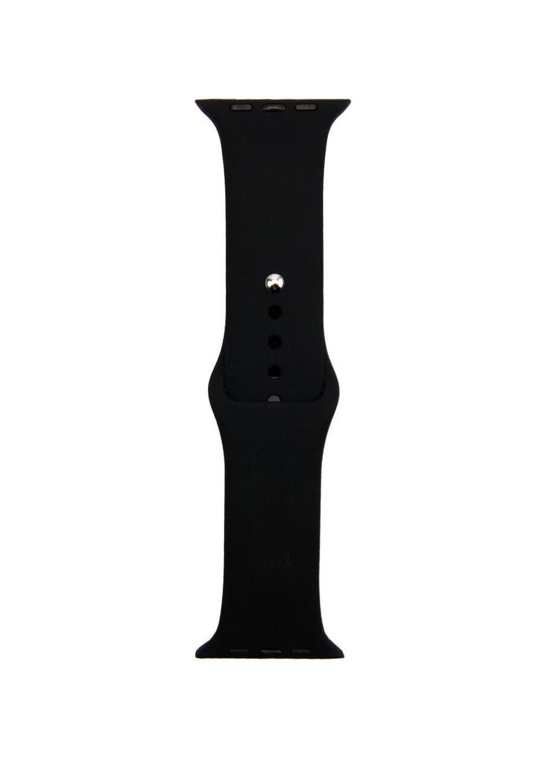 Apple Watch Band 41mm 40mm 38mm Soft Silicone Sport Band Replacement Wrist Strap Compatible for iWatch Apple Watch Series 7/SE/6/5/4/3/2/1 (41mm/40mm/38mm) - Image 2