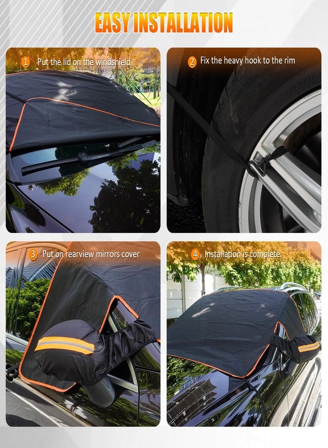 بست فيو غطاء زجاج أمامي للسيارة من بيستفيو للجليد والثلج، أسود 02 - Image 5