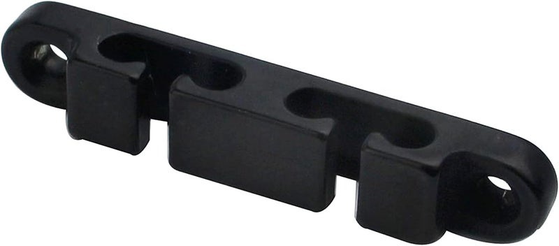 guyker 2Pcs 4-String Retainer/String Guide for Electric Bass Head Retainer String Tree String Buckle Guide Groove Bass String SR6, Black - Image 2