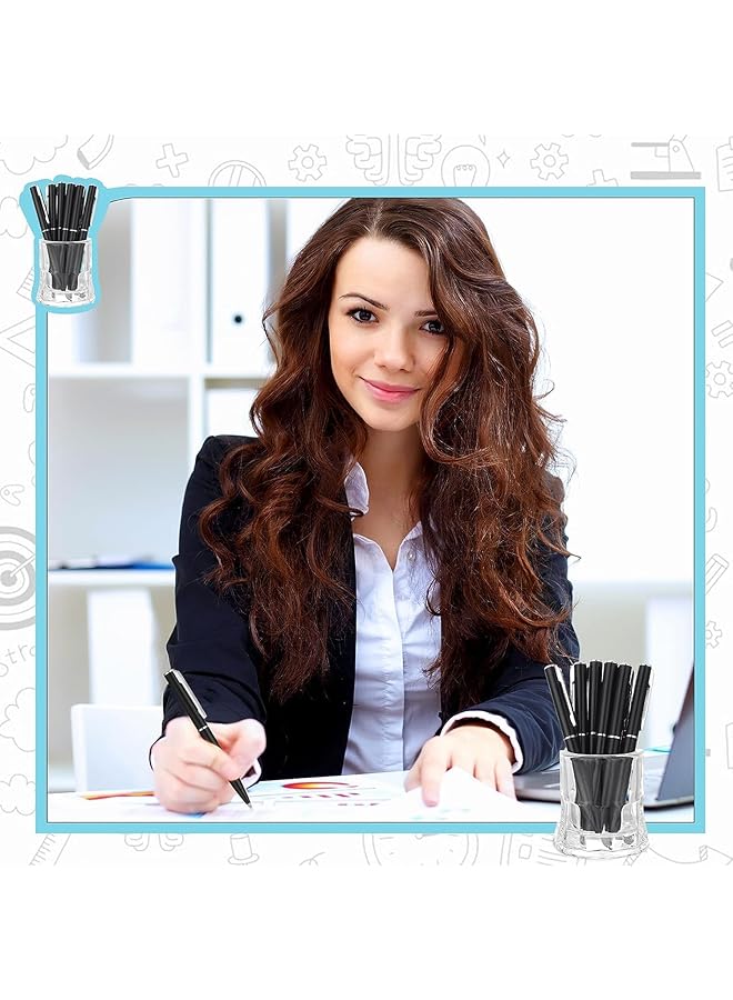 erorex 20 Pcs Small Ballpoint Pen Mini Pens Bulk 4 Inch Short Small Pens Wallet Pen Tiny Pen Ink Ballpoint Pens For Notebook Pockets Signature Notepads School Office Black - Image 4