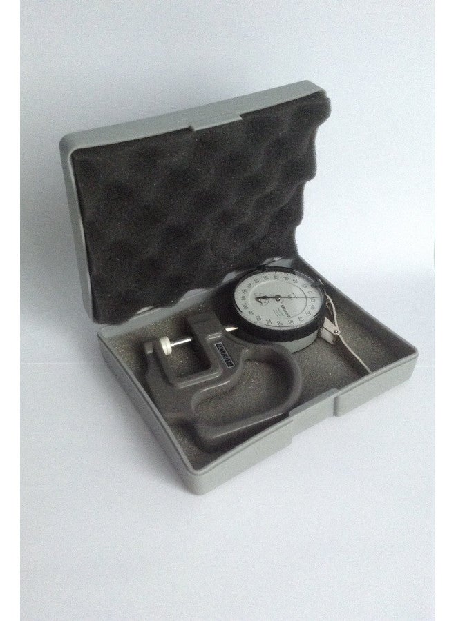 Mitutoyo Mitutoyo 7301 Dial Thickness Gage, Flat Anvil, Standard Type, 0-10mm Range, 0.01mm Graduation, +/-15 micrometer Accuracy  - Image 3