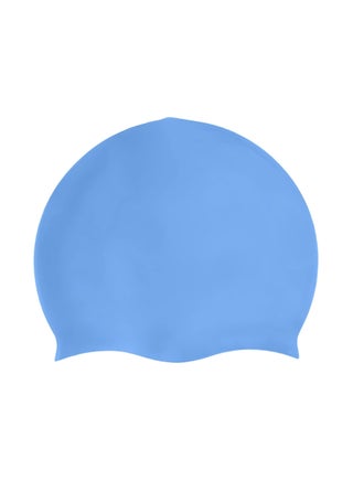 Unisex Durable Silicone Swim Cap - Blue