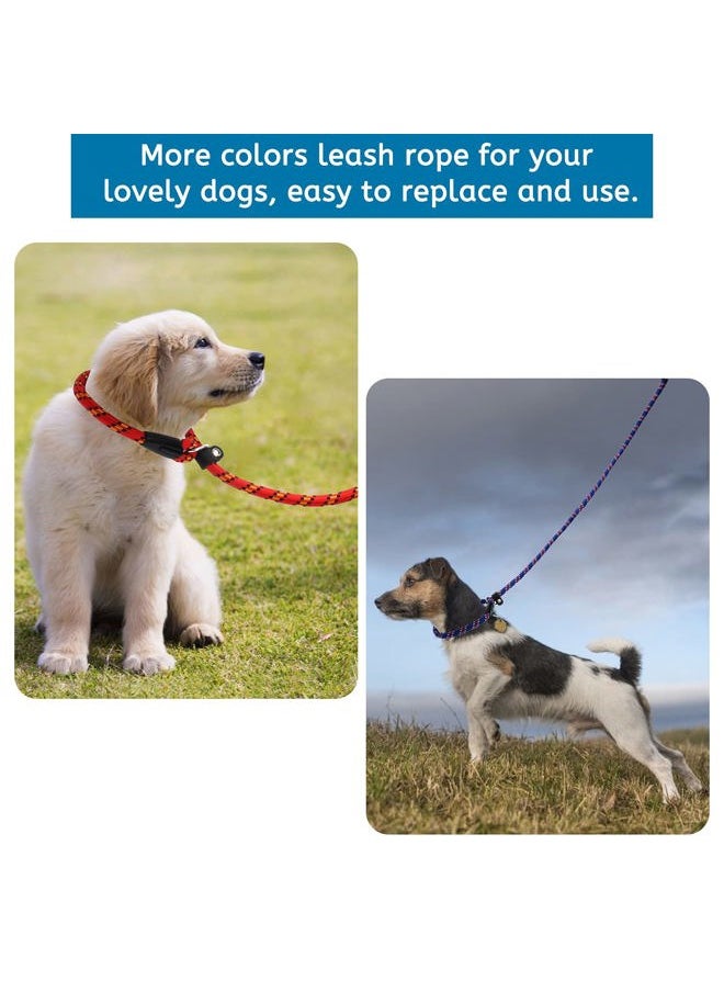 Coolrunner - 2PCS Durable Dog Slip Rope Leash, 5 FT Dog Training Leash, Strong Slip Lead, Standard Adjustable Pet Slipknot Nylon Leash for Small Medium Dogs(10-80 lb) (Blue+Red) - Image 1